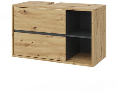 Vicco Viola Wastafelonderkast – 100 x 60 cm Artisanaal eiken