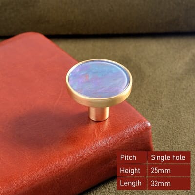 3 Stuks Luxe Meubelknop - Lila Babyblauw - 3.2*2.5 cm - Meubel Handgreep - Knop voor Kledingkast, Deur, Lade, Keukenkast