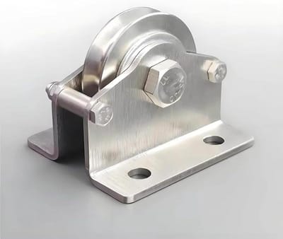 Handlier Roestvrij Staal - Vaste Katrol - Materiaal Verplaatsen - Multidirectionele Uitgang - 300 kg Capaciteit - Zilver