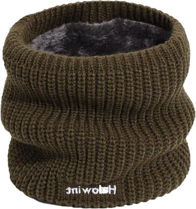 Winter Sjaal - Gebreide Col - Buiten Activiteiten - Fleece Voering - Unisex - Warm Design