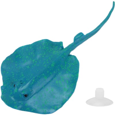 Aquarium Kunstvis Nachtlampje Simulatie Vis Decoratie met Onzichtbaar Draad en Zuignap blue