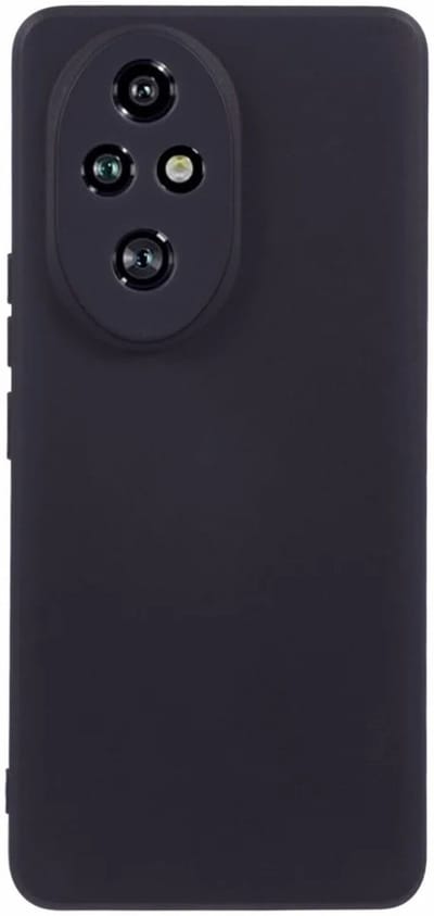 Transparant Dun TPU Hoesje Geschikt voor Honor 200 | Back Cover | Lichtgewicht | Ultra Dun | Flexibel | Zacht | Zwart