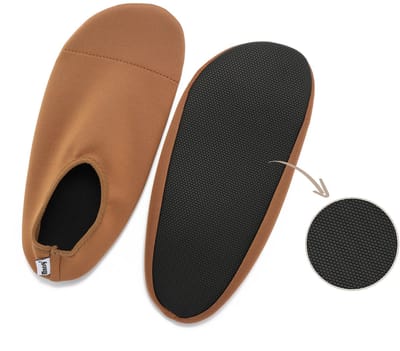 Maesy Antislip Schoentjes - Waterschoenen Kind - UV-bescherming - Anti Slip - Stop Uitglijden - Maat 18-20 - Caramel Bruin