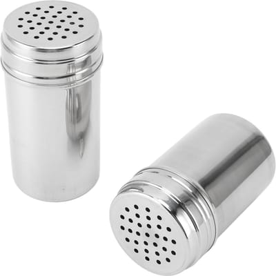 Kruidenstrooier 304 Roestvrij Staal Verstelbare Gietgaten Kruiden Dispenser Container voor Keuken Barbecue Kamperen 2 stuks L