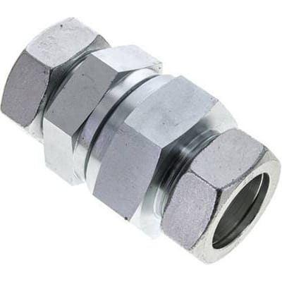42L (M52x2) Elektrolytisch verzinkt Stalen Terugslagklep Snijring 1-100 bar ISO 8434-1