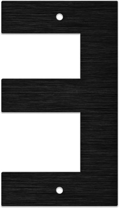 Huisnummer - Deurnummer Plaat - Adres Aangeven - Roestvrij Staal - 3 Inch - Zilver