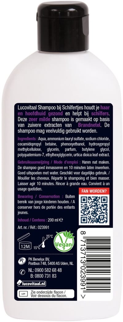 Lucovitaal Shampoo bij Schilfertjes - 3 x 200 ml - Voordeelverpakking