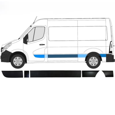 Sierlijsten set voor Renault Master 2010- / Links