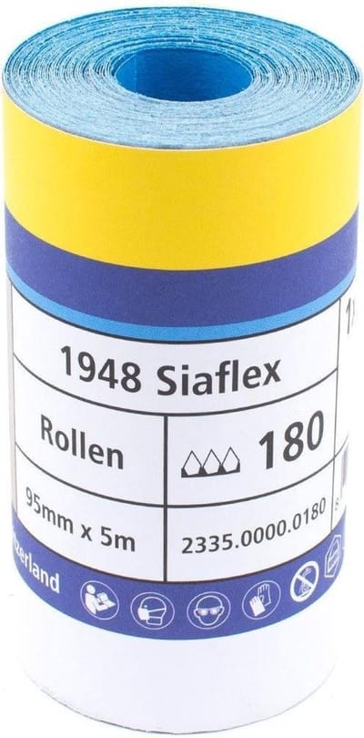 Sia siaflex schuurpapier op rol P180 - 95 mm. x 5 meter