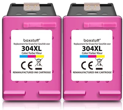 Boxstuff Inkt geschikt voor 304 XL - (N9K07AE) Compatibel met HP 304 / 304XL - Inkt Cartridge Kleur voor HP Envy 5030 / 5010 / 5020 / 5032 / DeskJet 3750 / 3760 / 2620 / 2600 / 3720 / 2630 / 2622 / 3735 / 3762 - Multipack Kleur