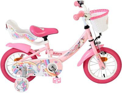 Volare Unicorn Kinderfiets - Meisjes - 12 inch - Roze