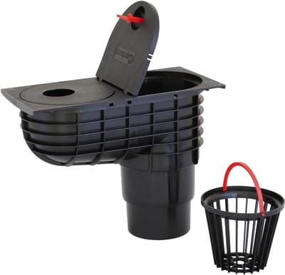 Regenafvoerbak - Regenpijp afvoer - Waterafvoer huis - Verstelbaar tot 9 maten - DN110/DN125 - Zwart