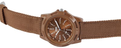QBOS Herenhorloge textiel Mineraalglas