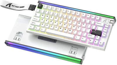 Attack Shark R85 HE Gaming Toetsenbord, Hall Effect, Rapid Trigger, RGB - Wit