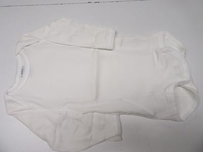 Petit Bateau - 3 pack - Body - Romper lange mouw - Effen wit - 6 maand 67