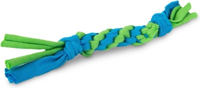 Rogz Sweater Rope Blauw/Groen - 15 cm - Kattenspeelgoed - 1 stuk