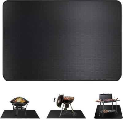 Vuurvaste Mat voor Vuurschaal - 165 x 99 cm - Bescherming tegen Hitte voor BBQ, Camping en Tuinactiviteiten