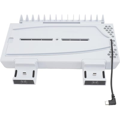 Gamecontroller RGB Koelbasis Multifunctioneel Efficiënt Dubbel Oplaadstation voor Gameconsole wit