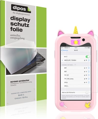 dipos – 4x Matte Beschermfolie geschikt voor BLKE S Unicorn 18-Pro | Krasbestendige & antireflecterende Screenprotector Ultra-Thin
