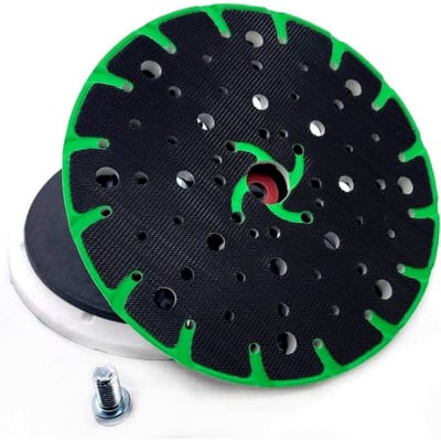 TOVBMUP Schuurzool 150 mm - Aansluitschroefdraad M8 - 49 gaten - Met schroeven - Met stofopvang - Compatibel met Festool Rotex RO excentrische schuurmachines - ETS 150, ETS EC 150