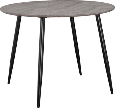 Monza|Eettafel 100 4-persoons Visgraatmotief in Eikenlook Wit