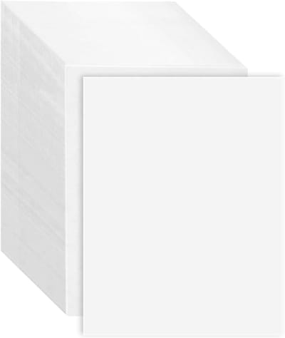 Set van 100 Witte Postkaarten A6 14.8 x 10.5 cm, Lege Kraft Papier Kaarten, Ideaal voor Creatieve Projecten en Persoonlijke Berichten