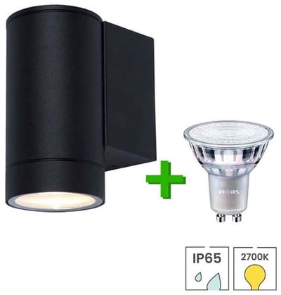 Lybardo - Buitenlamp - Wandlamp - LED GU10 Philips - Warmwit licht