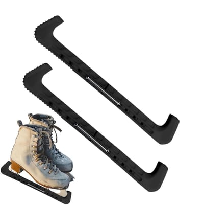Schaatsbeschermers - Schaats Covers - Schaatsen Beschermen - Verstelbaar PVC - 30 cm Lengte - Zwart