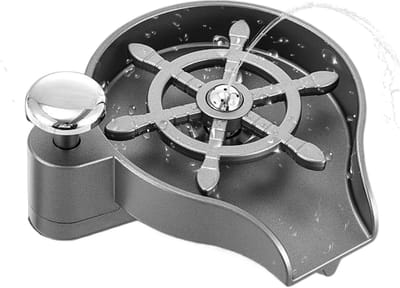 Gootsteen Reiniger - Glas Spoeler - Snelle Hygiëne - Waterspray Meerdere Hoeken - 80 cm Slang - Grijs