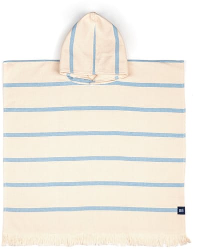 Torres Novas 1845 Kinderponcho / badcape, Boa Nova Blauw - 5 - 10 jaar - Katoen