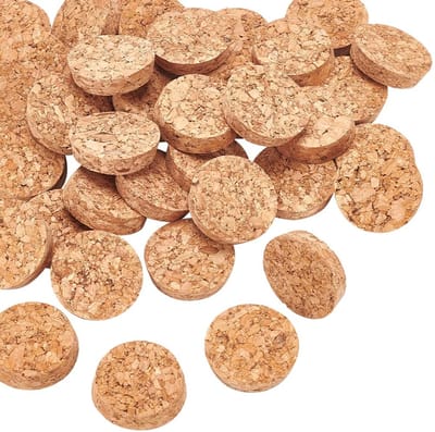 JHUBERS- Flessenstopper Universele Pasvorm - Kurk - Wijnstopper - Glazen Flessen - 80 Stuks - Afmetingen 39-43 mm diameter - Kurken