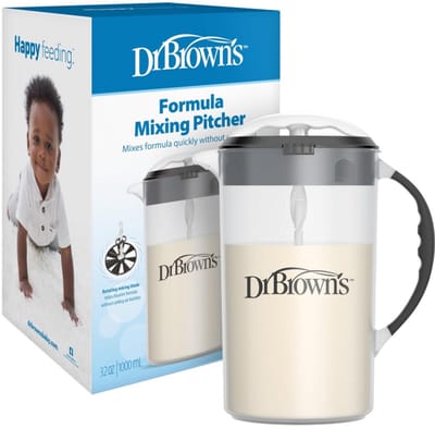 Dr. Brown's Baby Formula Mengkan – BPA-vrij, 1L, Zwart