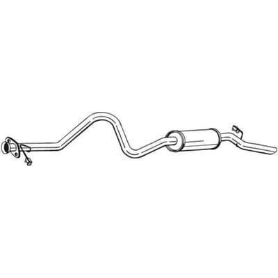 Geluiddemper achter BOSAL 283-715