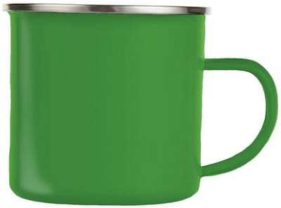 Nevolis® Emaille Mok 360ml Groen – Perfect voor Personalisatie