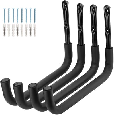 Dailygoods- Opslaghaak - Robuuste Staal - Multifunctionele Haak - Voor Kayak/Ladder/Fiets - Ruimtebesparend - Antiroest Coating