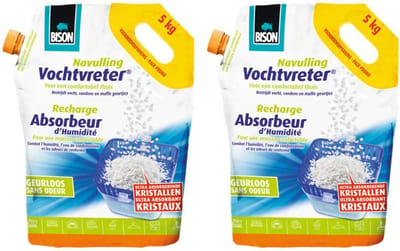Bison Vochtvreter Navulling Neutraal - 2 x 5kg - Voordeelverpakking