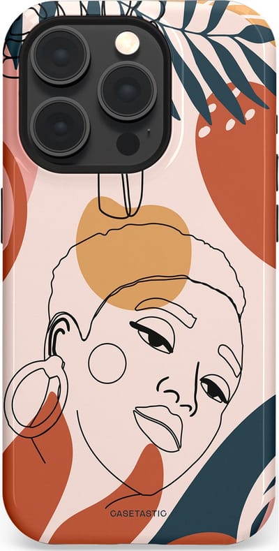 Casetastic Hoesje Geschikt voor Apple iPhone 15 Pro Magsafe - Stijlvolle Beschermende Duo-layer Case - Ochtend blush