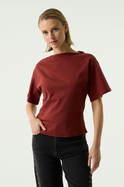 Garcia T-shirt T Shirt S260003 4456-chili Blush Dames Maat - M