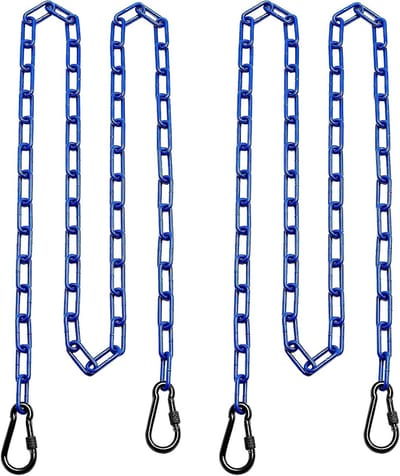 Set van 2 Verlengkettingen voor Hangstoel Schommel en Schommelstoel Robuust Blauw