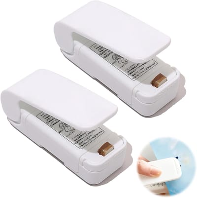 2 Stuks Mini Foil Lasmachine voor Handmatig Verpakken, Sealen van Plastic Tassen en Snacks