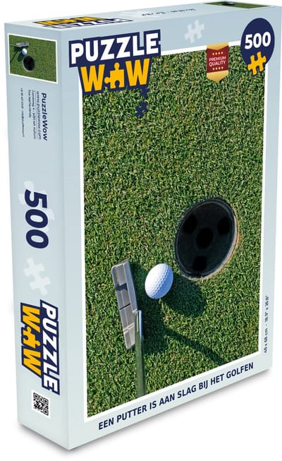 Puzzel Een putter is aan slag bij het golfen - Legpuzzel - Puzzel 500 stukjes