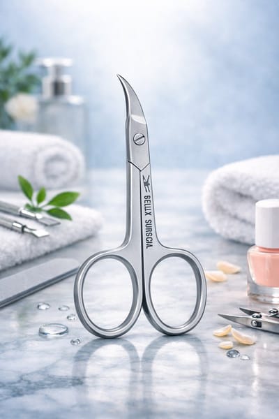 Belux Surgical Instruments / Professionele Nagelschaar - Stevige Nagelschaar voor Nagelhoeken, 9 cm scherpe punten gebogen