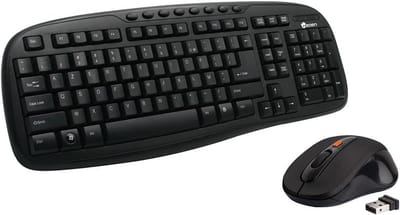 Draadloos Toetsenbord en Muis Set Zwart - 2.4G Plug & Play Combinatie