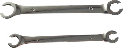Remleiding sleutel remleidingsleutels open ringsleutel metrisch 2 delig 6mm 8mm 10mm 12mm