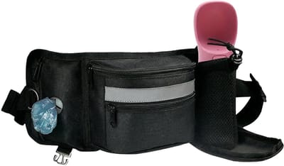 Dailygoods- Futterzak waterdicht - Leckerlizak grote capaciteit - Hondensnoepzak - Multifunctionele buidel - Heupband - Duurzaam en slijtvast - Traktatietas