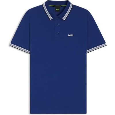 BOSS - Paddy Polo Blauw - Regular-fit - Heren Poloshirt Maat L