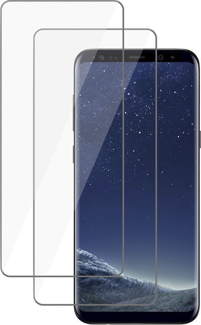 Screenprotector geschikt voor Samsung Galaxy S8 Plus - Flexibele Full Screen Protector - 2 Stuks