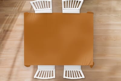 Tafelkleed - Tafellaken - 200x150 cm - Bruin - Aardetint - Effen kleur - Binnen en Buiten