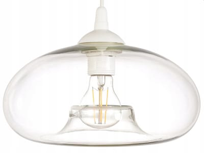 Cairo Glazen Hanglamp Transparant Wit - Stijlvolle Verlichting