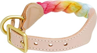 Sorbetto Hondenhalsband van gekleurd touw verstelbaar - hondenhalsband maat S/M/L - duurzaam en stijlvol